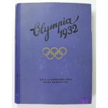 German Olympic 1932 Los Angeles, complete book of cards (stuck in), German text.