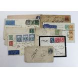 World - small selection of early Postal History, inc 1854 1/- imperf to Scotland. Two USA covers,