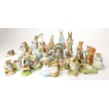 Beatrix Potter interest. A collection of thirty Royal Albert Beatrix Potter figures