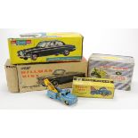 Four boxed model vehicles, comprising Telsalda De Luxe Jaguar Mark 10 Saloon; Budgie Toys, no.