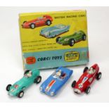 Corgi Toys, Gift Set no. 5 'British Racing Cars' (Vanwall Formula 1 Grand Prix, Lotus Mark Eleven Le