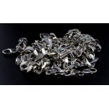 Five silver Bracelets, mixed sizes / weights. Total weight approx 206g