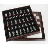 Doctor Who (BBC) chess set by the Danbury Mint, complete with original booklet, contained in