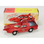 Dinky Toys, no. 103 'Captain Scarlet, Spectrum Patrol Car', aerial present, split to one window,