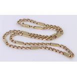 9ct Gold Curb Necklace 20 inch length weight 29.6g