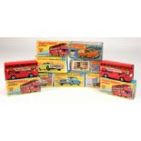 Matchbox. Nine boxed Matchbox diecast toys from the Superfast series