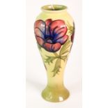 Moorcroft. 'Anemone' Tall Vase. Circa 1960. Signed W/M. Height 27cm