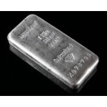 Silver Bar (1Kg) "Metalor" no. K078799