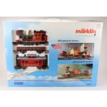 Marklin Maxi train set (no. 54401), including locomotive, two carriages, track, etc., contained in