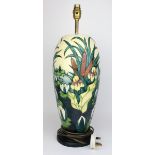 Moorcroft Pottery 'Lamia' large lamp base by Rachael Bishop, stamped to base, total height 52cm
