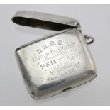 Silver Vesta/Cheroot Holder combined case, highly unusual combination. Early cycling interest