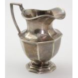 Silver milk jug, hallmarked 'TB&S, Sheffield 1925', height 10cm approx., weight 4.5 oz. approx.