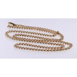 9ct Gold Curb Necklace 24 inch length weight 23.0g