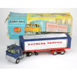 Corgi Major Toys, no. 1137 'Ford Tilt Cab H Series with Detachable Trailer', with inserts, contained