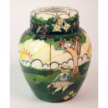 Moorcroft. 'Little Miss Muffet' Ginger Jar by Nicola Slaney. Limited edition no.175/250. Signed by