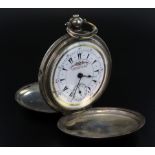 Gents silver cased (stamped 0.800) full hunter pocket watch by "K Serkisoff & Co, Constantinople".