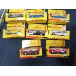 Crate containing a quantity of Model Cars, Dinky, Corgi, etc. Mainly in excellent condition and