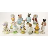 Beatrix Potter interest. A collection of ten Beswick Beatrix Potter figures, circa 1950s - 1970s
