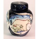 Moorcroft. 'Artic Tundra' Ginger Jar by Sian Leeper. Limited edition no.252. Signed by the artist.