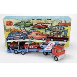 Corgi Toys, Gift Set no. 41 'Corgi Car Transporter and 6 Cars', contained in original box