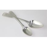 Two Irish silver spoons, one hallmarked 'JK, Dublin 1802' the other hallmarked J.S, Dublin,
