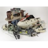 Star Wars. A collection of original Star Wars models, including Ewok Village, Speeder Bike, Snow
