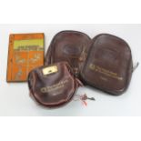 Scotland, Night safe bags (3), Royal Bank of Scotland, Leather night safe bags, one with lock and