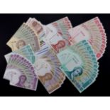 Croatia (107), dealers lot of Uncirculated notes dated 1991 - 1993, 1 Dinar (20), 5 Dinara 13), 10