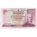 Scotland, Royal Bank of Scotland plc 100 Pounds dated 24th January 1990, signed R.M. Maiden,