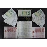 Bank of England (85), a range of 1 Pound and 10 Shilling notes, Hollom, Fforde, Page & Somerset,