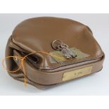 Night safe bag, Unbranded Leather night safe bag number 8 complete with 2 keys, good condition