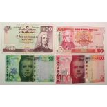 Scotland (4), Bank of Scotland 100 Pounds (2) dated 2007 and 1997, 50 Pounds date 2007, Royal Bank