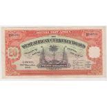 British West Africa 20 Shillings dated 29th November 1948, serial 6/R 585724 (TBB B108q, Pick8b)