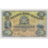 Scotland, National Bank of Scotland 5 Pounds dated 1st March 1952, signed Dandie & Brown, large