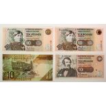 Scotland, Clydesdale Bank (4) a small group of Uncirculated 10 Pound notes, dated 3rd September