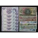 Jersey, Guernsey & Isle of Man (14), Jersey 10 Shillings signed Padgham, 1 Pound signed May,