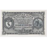 Isle of Man, Martins Bank Limited 1 Pound dated 1st February 1957, signed M. Conacher, LAST date