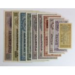 Ukraine (10), a full set of WW2 German Occupation issue including the exceptionally scarce 2