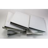 Assortment of used A4 size White Banknote albums (8) all with mixed sleeves