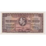 Bermuda 5 Shillings dated 17th February 1947, portrait King George VI at centre, signed Davidson &