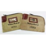 Night safe bags, Midland Bank plc night safe bag (2) U.S. versions, number 20050 & 16701, complete