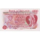 Northern Ireland, Bank of Ireland 100 Pounds not dated issued 1983, signed A.S.J. O'Neill, serial