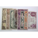 Netherland Indies (8), comprising 1/2 Gulden dated 1948 Uncirculated, 5 Gulden dated 1946 about