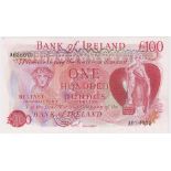 Northern Ireland, Bank of Ireland 100 Pounds not dated issued 1983, signed A.S.J. O'Neill, serial