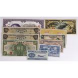 China (10), a good range of high grade notes including Manchukuo 100 Yuan issued 1944 a