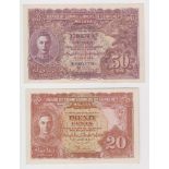 Malaya (2), 50 Cents dated 1st July 1941, serial A/12 480173 (TBB B111a, Pick10a) Uncirculated, 20