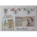 Kentfield First Day Covers (3), 10 Pounds signed Kentfield, Charles Dickens 'A Christmas Carol'