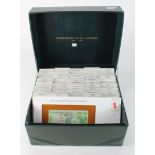 World, Banknotes of all Nations (69), Limited edition by Franklin Mint, in original green storage