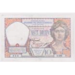 Yugoslavia 10 Dinara dated 26th May 1926, very rare SPECIMEN note, serial 0000000 (Pick25s)