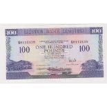 Northern Ireland, Ulster Bank Limited 100 Pounds dated 1st December 1990, signed D. Went, serial